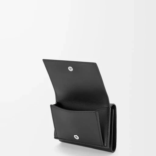 Trifold Wallet In Satin Calfskin
