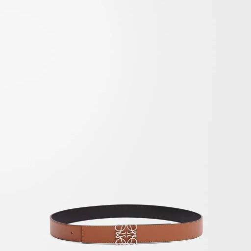 Reversible Anagram Belt In Smooth Calfskin