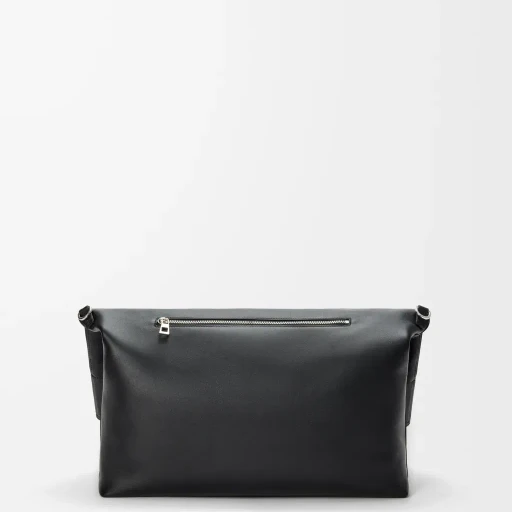 Bob Folded Tote In Shiny Supple Calfskin