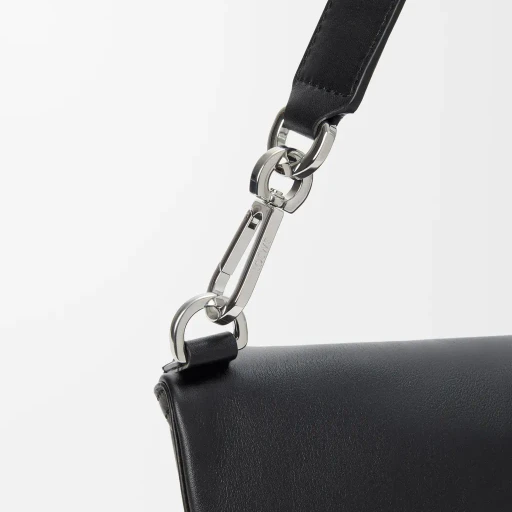Bob Folded Tote In Shiny Supple Calfskin