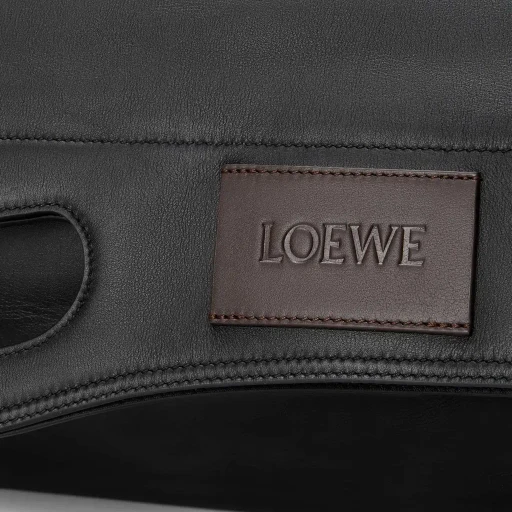 Bob Folded Tote In Shiny Supple Calfskin