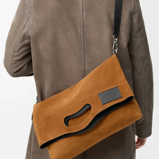 Bob Folded Tote In Suede