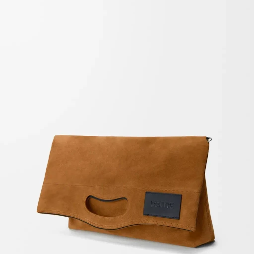 Bob Folded Tote In Suede