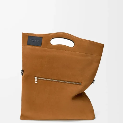 Bob Folded Tote In Suede