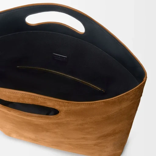 Bob Folded Tote In Suede