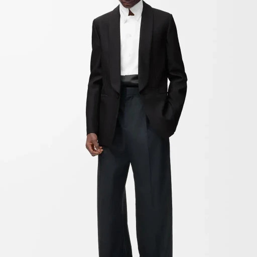Jacket In Wool And Silk