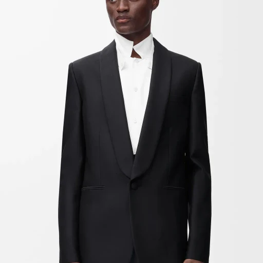 Jacket In Wool And Silk