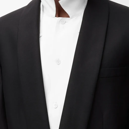 Jacket In Wool And Silk