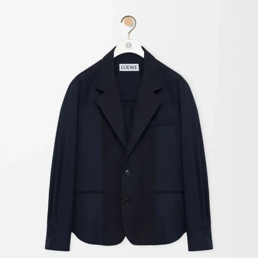Hybrid Jacket In Cotton And Wool