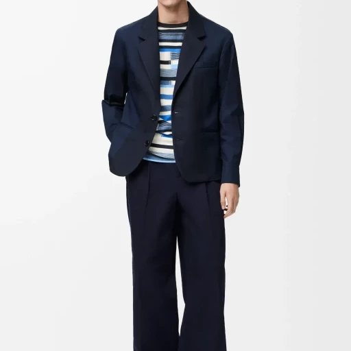 Hybrid Jacket In Cotton And Wool