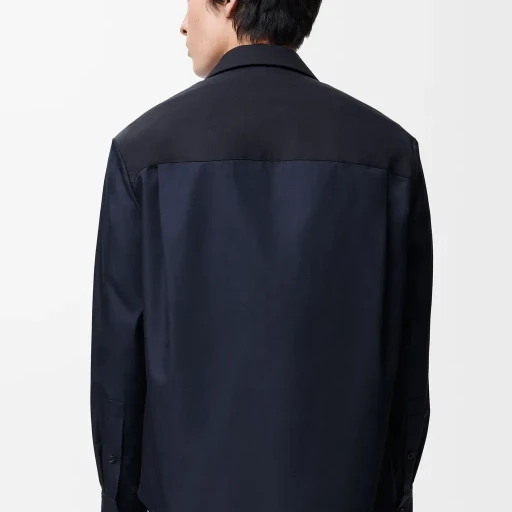 Hybrid Jacket In Cotton And Wool