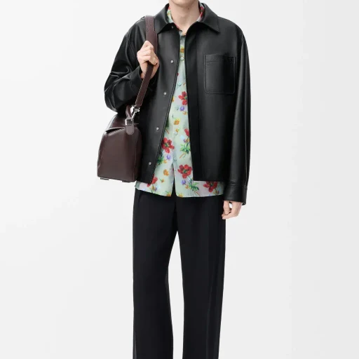 Overshirt In Nappa Lambskin