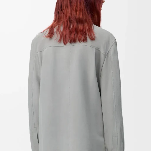 Overshirt In Suede Lambskin