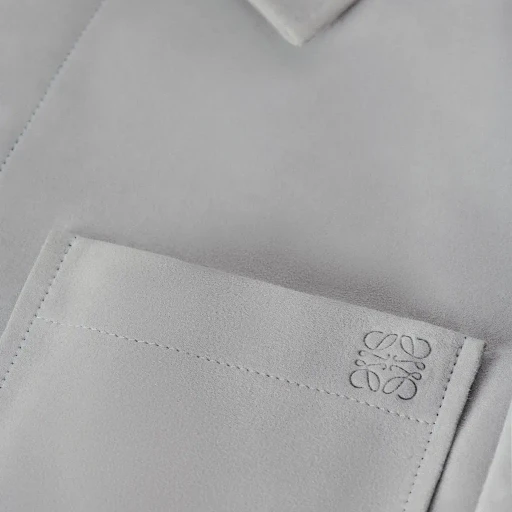 Overshirt In Suede Lambskin