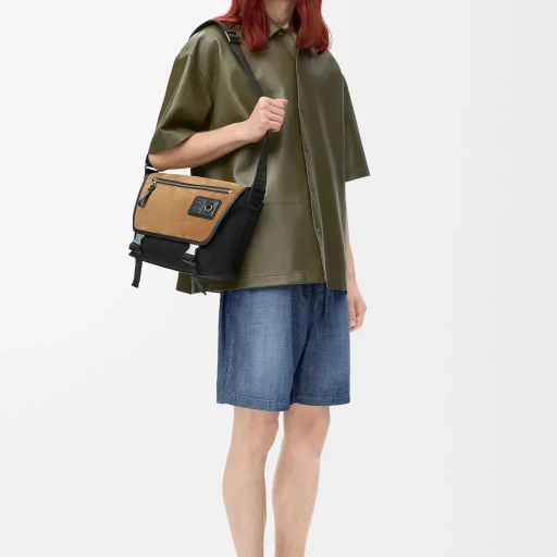 Short Sleeve Shirt In Nappa Lambskin