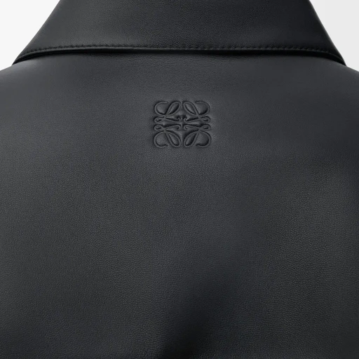 Short Sleeve Shirt In Nappa Lambskin