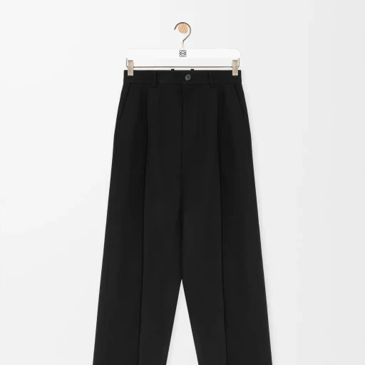 Low Crotch Trousers In Cotton
