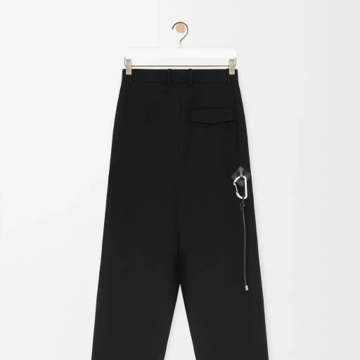Low Crotch Trousers In Cotton