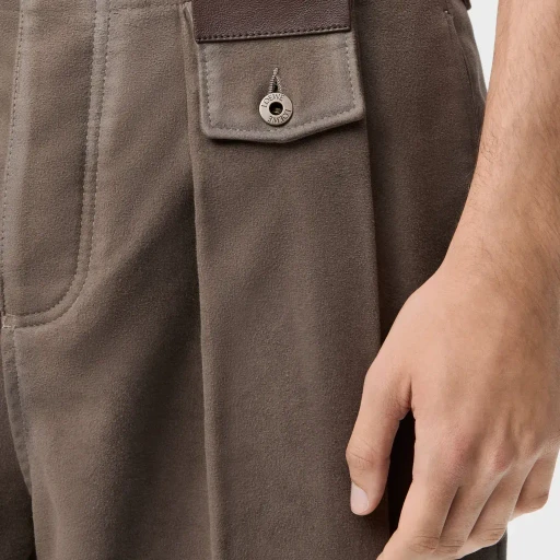 Trousers In Cotton Blend