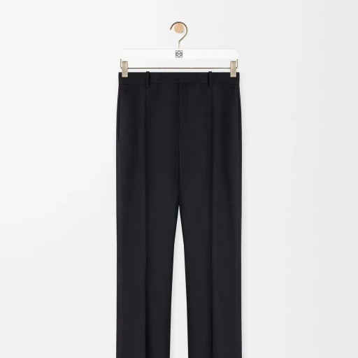 Trousers In Wool And Silk