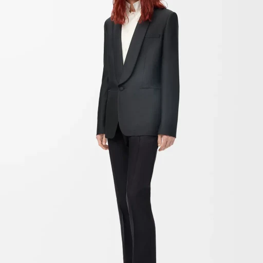 Trousers In Wool And Silk