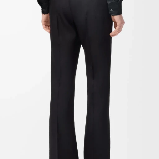 Trousers In Wool And Silk