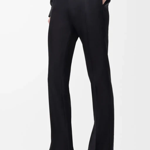 Trousers In Wool And Silk