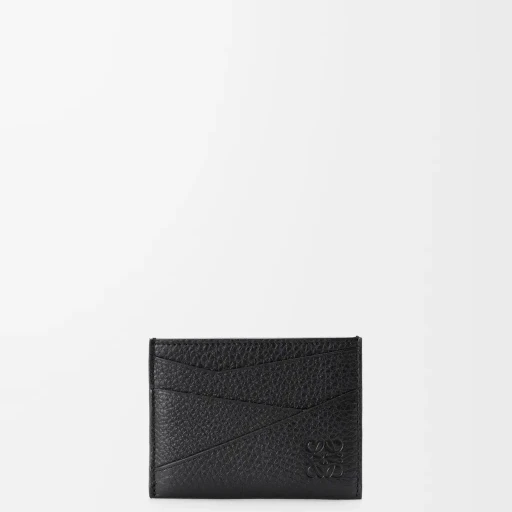 Puzzle Plain Cardholder In Supple Grained Calfskin