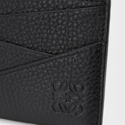 Puzzle Plain Cardholder In Supple Grained Calfskin