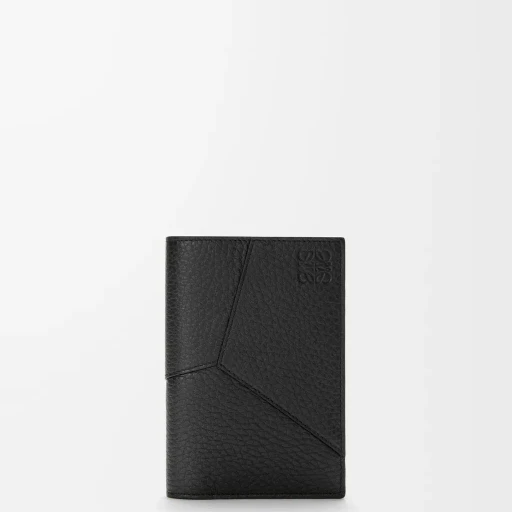 Puzzle Passport Cover In Supple Grained Calfskin