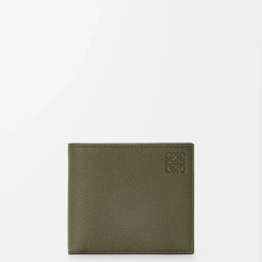 Bifold Wallet In Soft Grained Calfskin