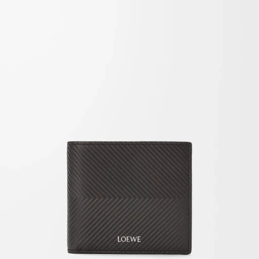 Bifold Coin Wallet In Textured Classic Calfskin