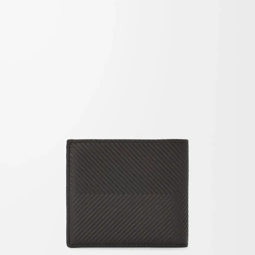 Bifold Coin Wallet In Textured Classic Calfskin