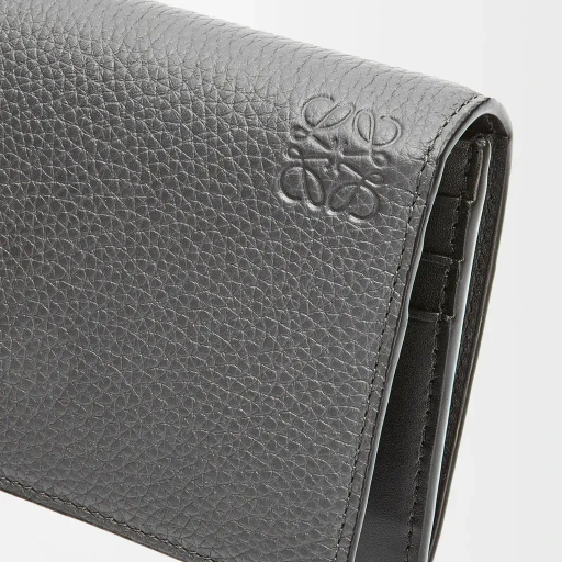 Long Horizontal Wallet In Soft Grained Calfskin