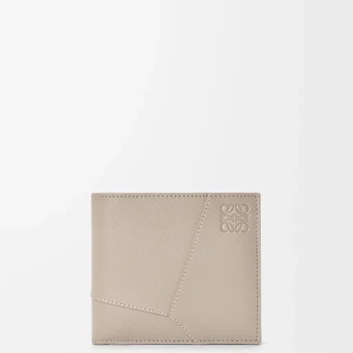 Puzzle Bifold Coin Wallet In Classic Calfskin