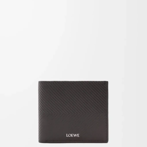 Bifold Wallet In Textured Classic Calfskin