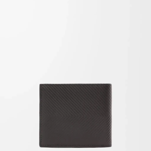 Bifold Wallet In Textured Classic Calfskin