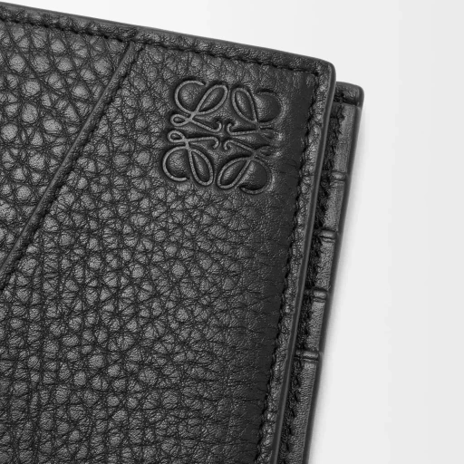 Puzzle Bifold Coin Wallet In Supple Grained Calfskin