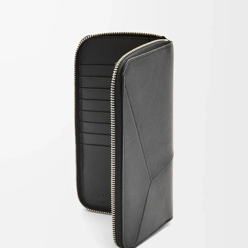 Puzzle Zip Around Wallet In Classic Calfskin