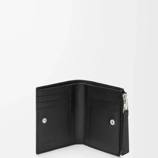 Puzzle Slim Compact Wallet In Supple Grained Calfskin