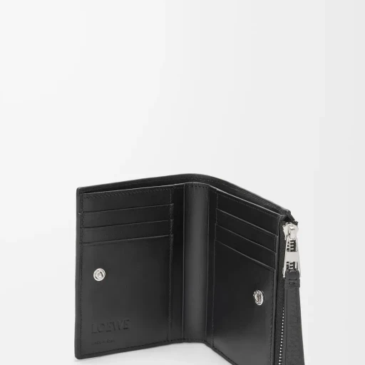Puzzle Slim Compact Wallet In Supple Grained Calfskin