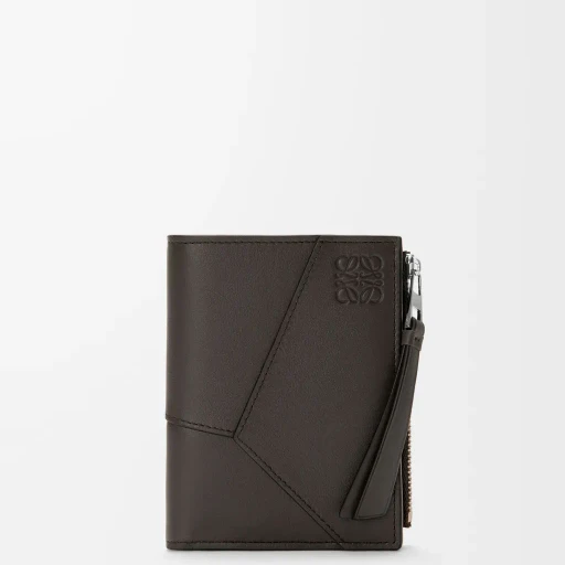 Puzzle Slim Compact Wallet In Classic Calfskin