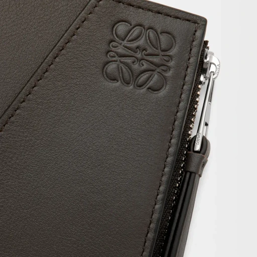 Puzzle Slim Compact Wallet In Classic Calfskin