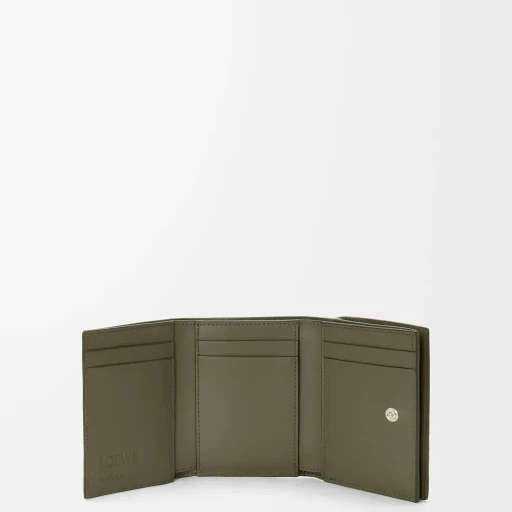 Trifold Wallet In Soft Grained Calfskin