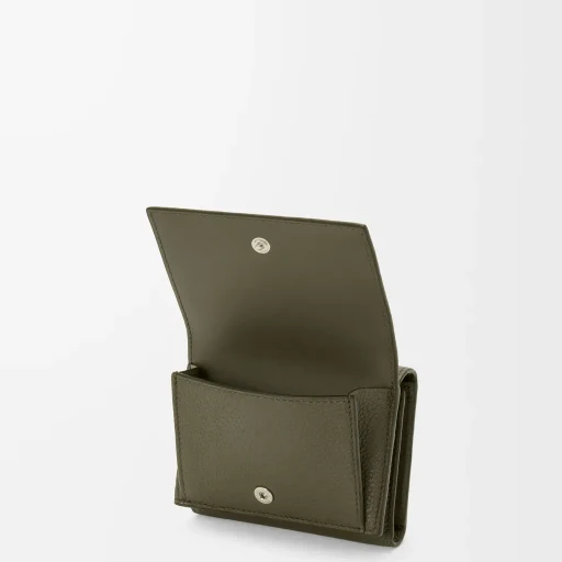 Trifold Wallet In Soft Grained Calfskin