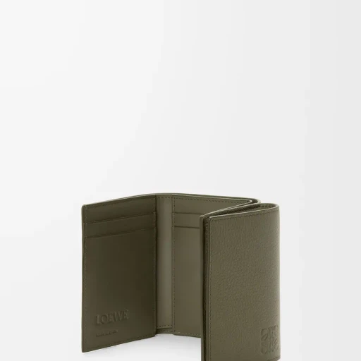 Trifold Wallet In Soft Grained Calfskin