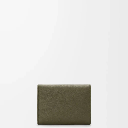 Trifold Wallet In Soft Grained Calfskin
