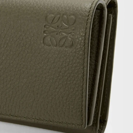 Trifold Wallet In Soft Grained Calfskin