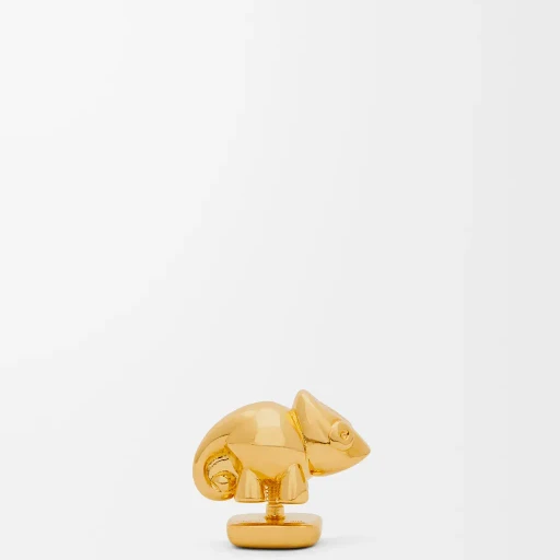 Chameleon Pin In Brass