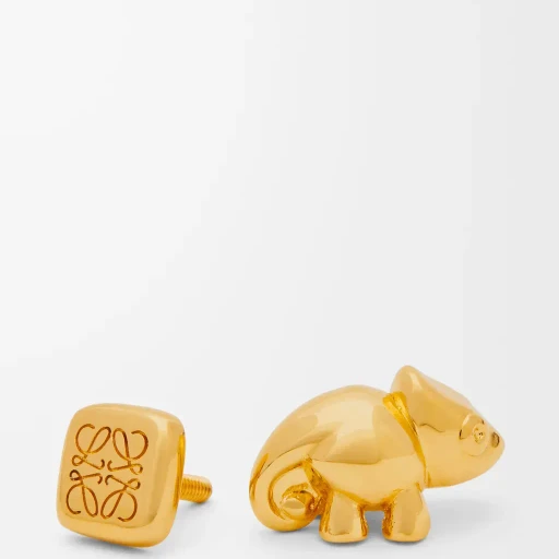 Chameleon Pin In Brass